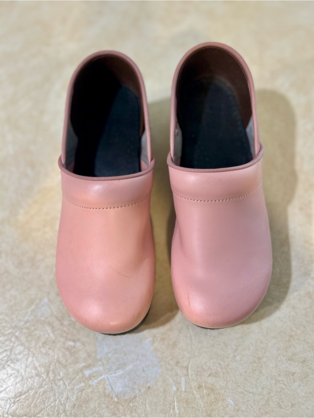 Sanita pink leather clogs  - Size 41